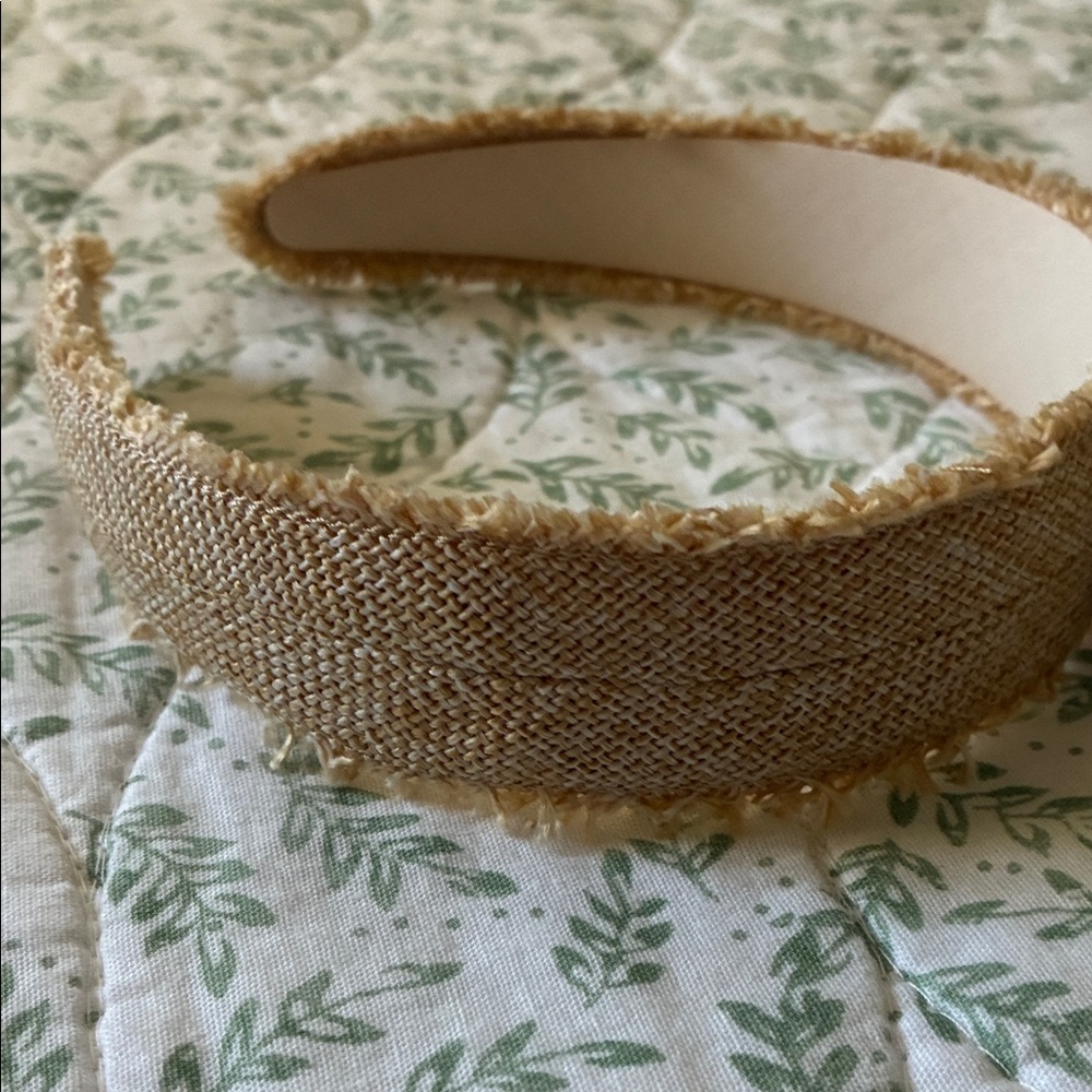 J. Crew Natural Woven Headband NWT